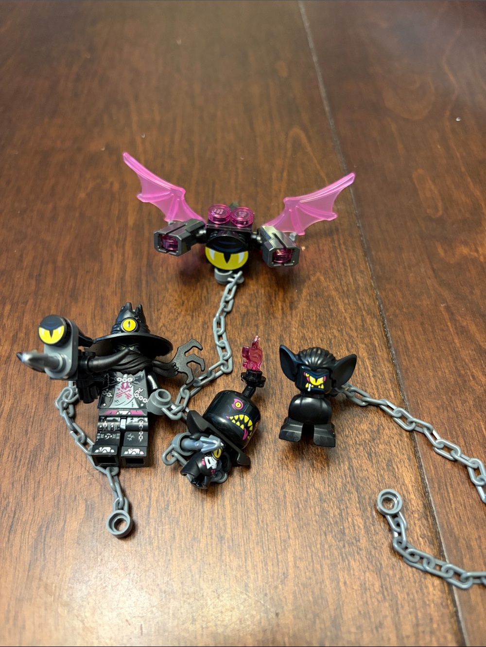 Lego Mini Figure Set from 71476 Accessory with Pink Translucent Bat Wings
